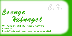 csenge hufnagel business card